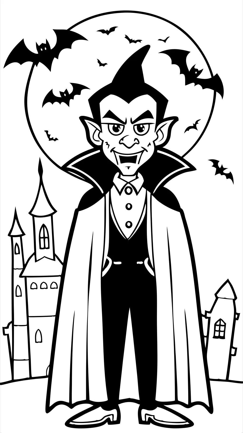 coloriage de comte dracula